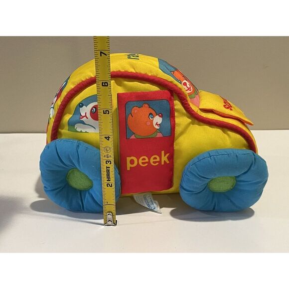Playskool Educational Baby Plush Car Vehicle Learning Stuffed‎ Toy 1988 - Picture 13 of 13